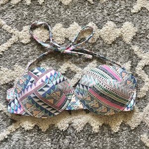 Xhilaration large strapless bikini push up top